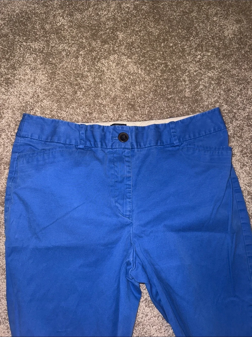 Talbots The Perfect Crop Royal Blue Ankle-Length Pants - size 6. EE